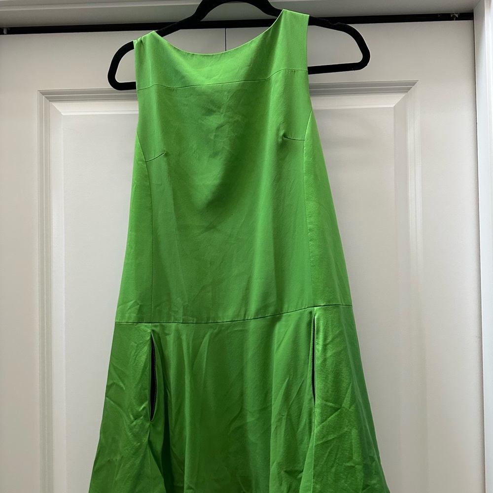 Rag & Bone Bright Green Drop Waist Dress